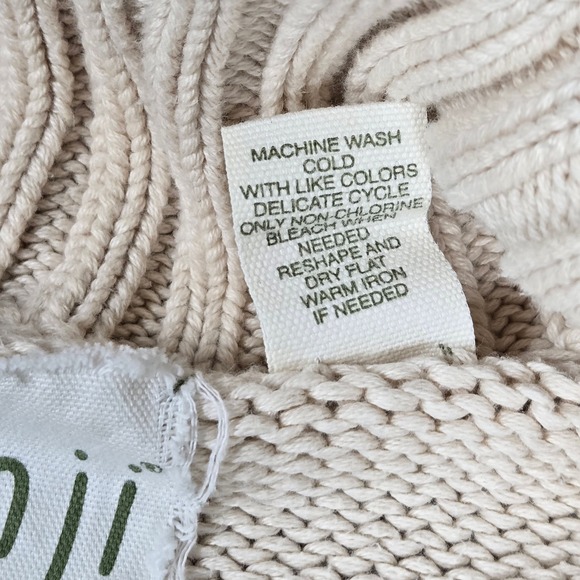 Kenji Womens Small Cream Shawl Collar Knit Cotton‎ Blend Cardigan Sweater - Picture 6 of 10